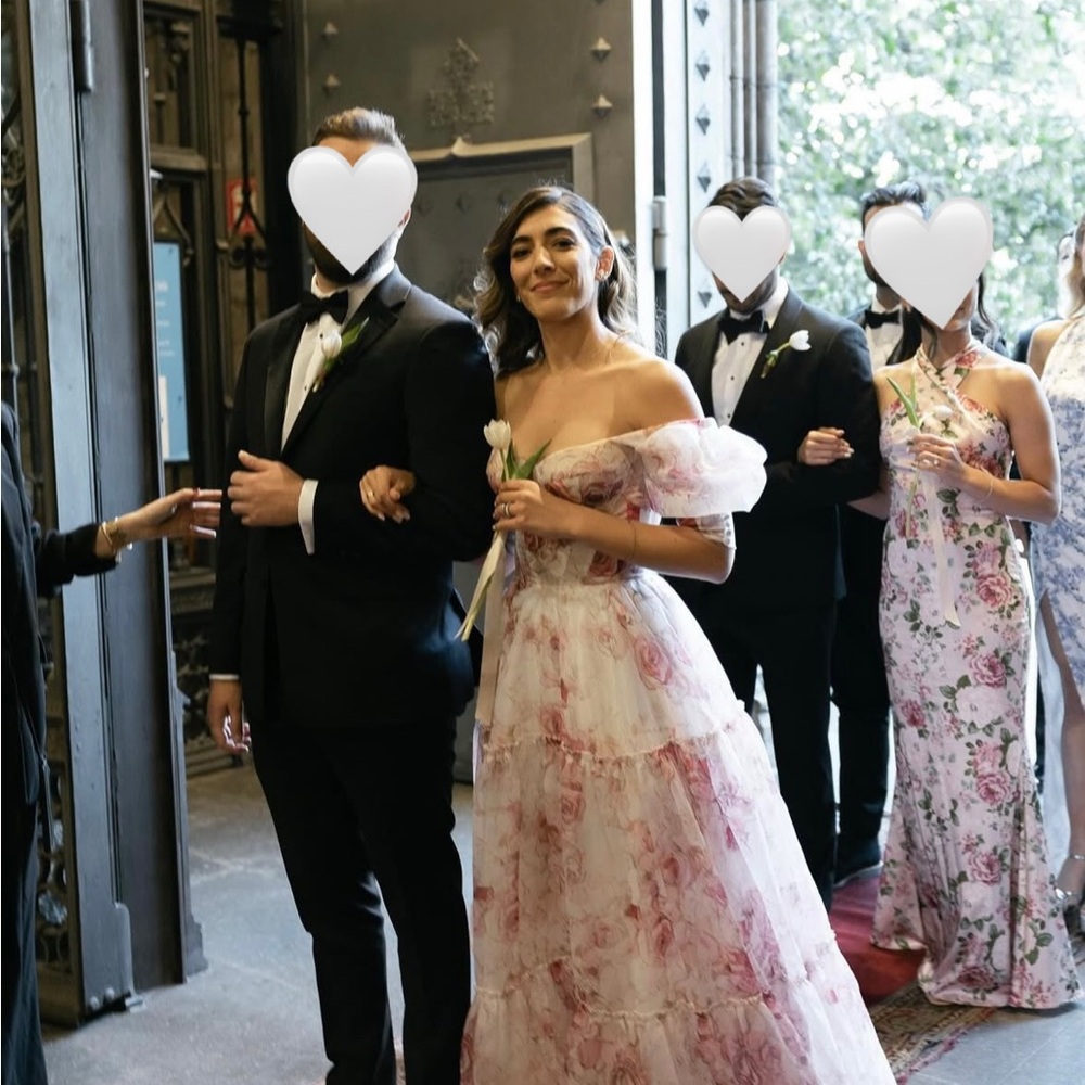 Floral Off-Shoulder Gown